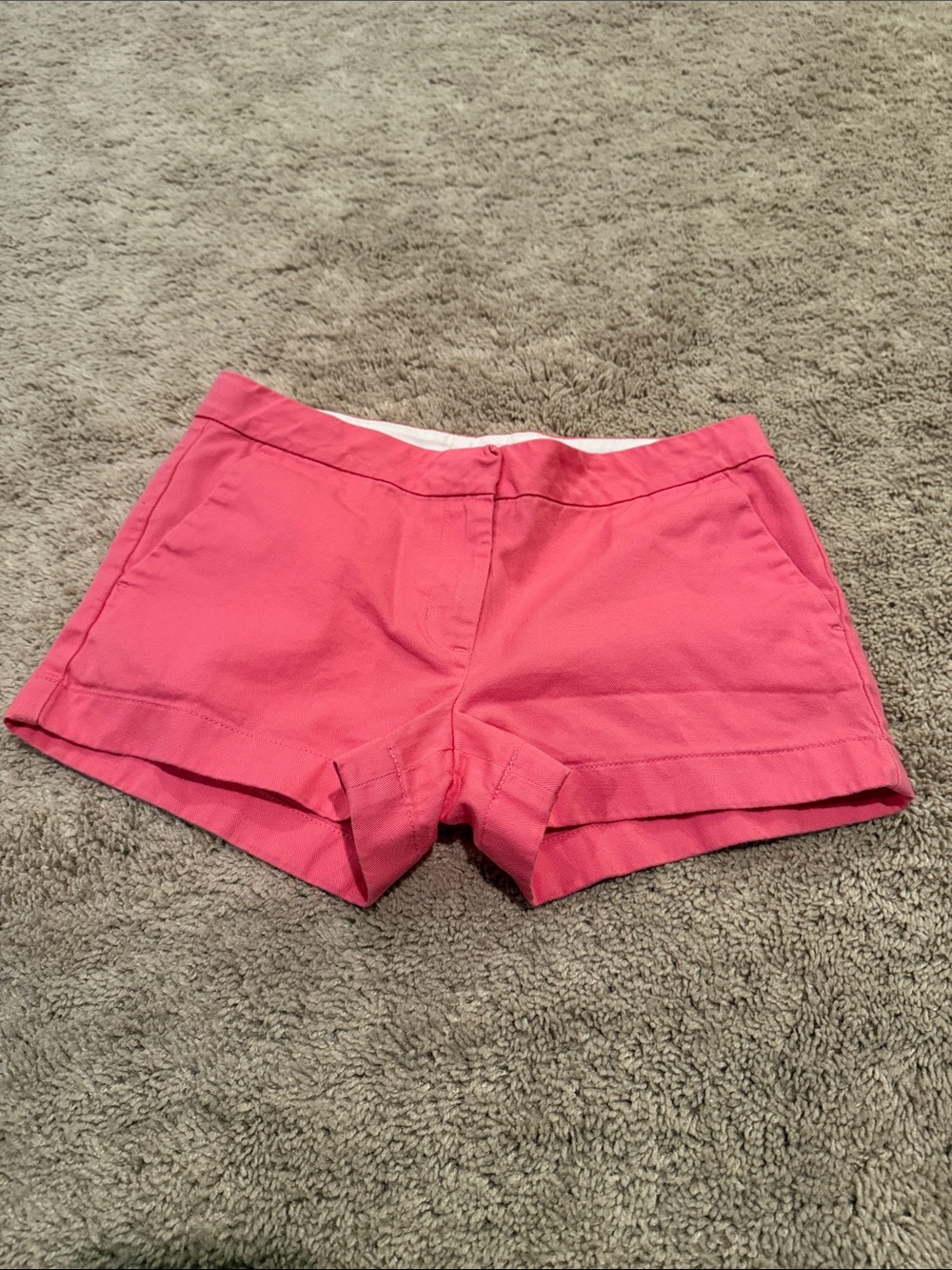 Girls J Crew  Crewcuts Pink Cotton Casual Chino Shorts size 10